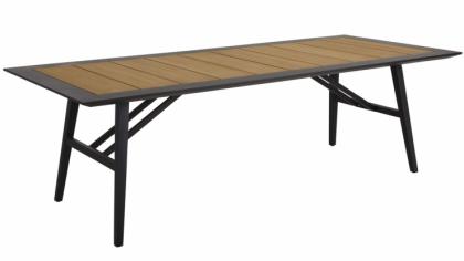 Chios matbord svart/teak 240cm