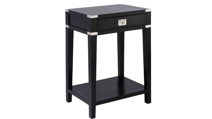 Vermont sängbord svart