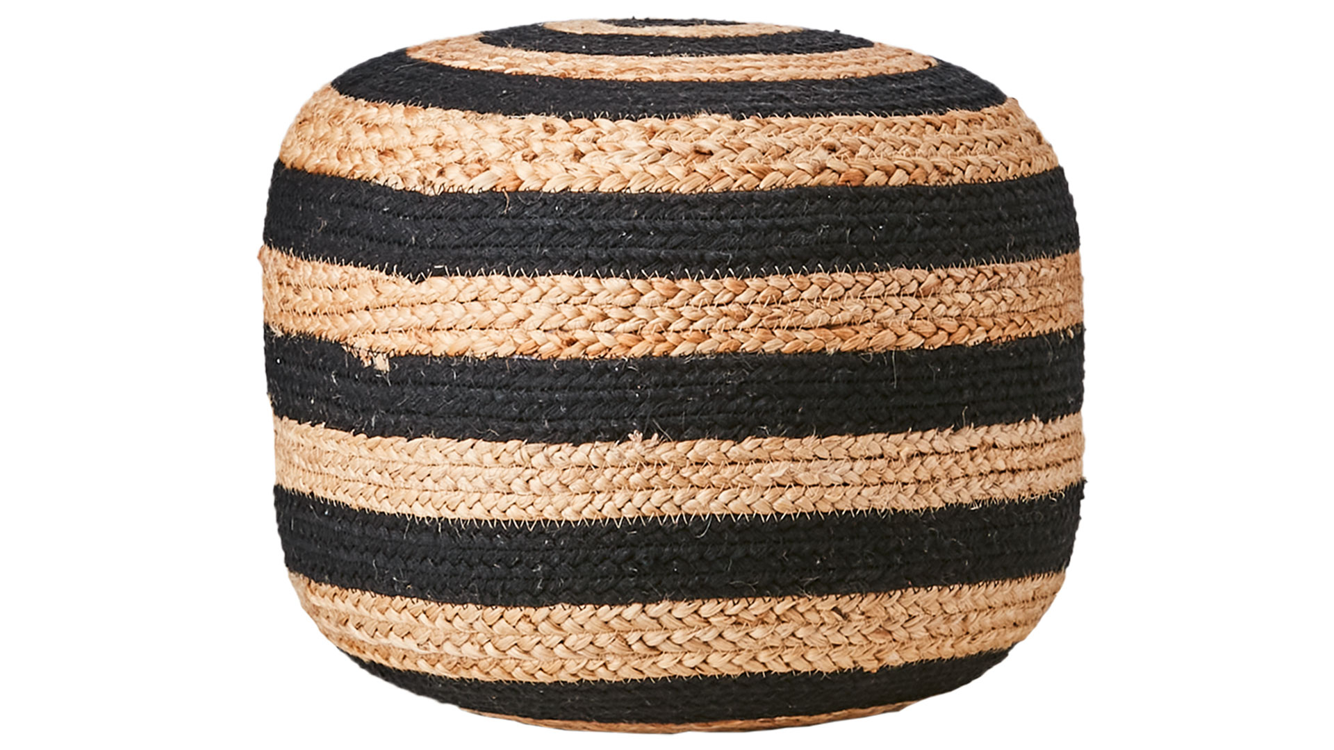 Juni sittpuff natur/svart