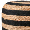 Juni sittpuff natur/svart