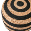 Juni sittpuff natur/svart