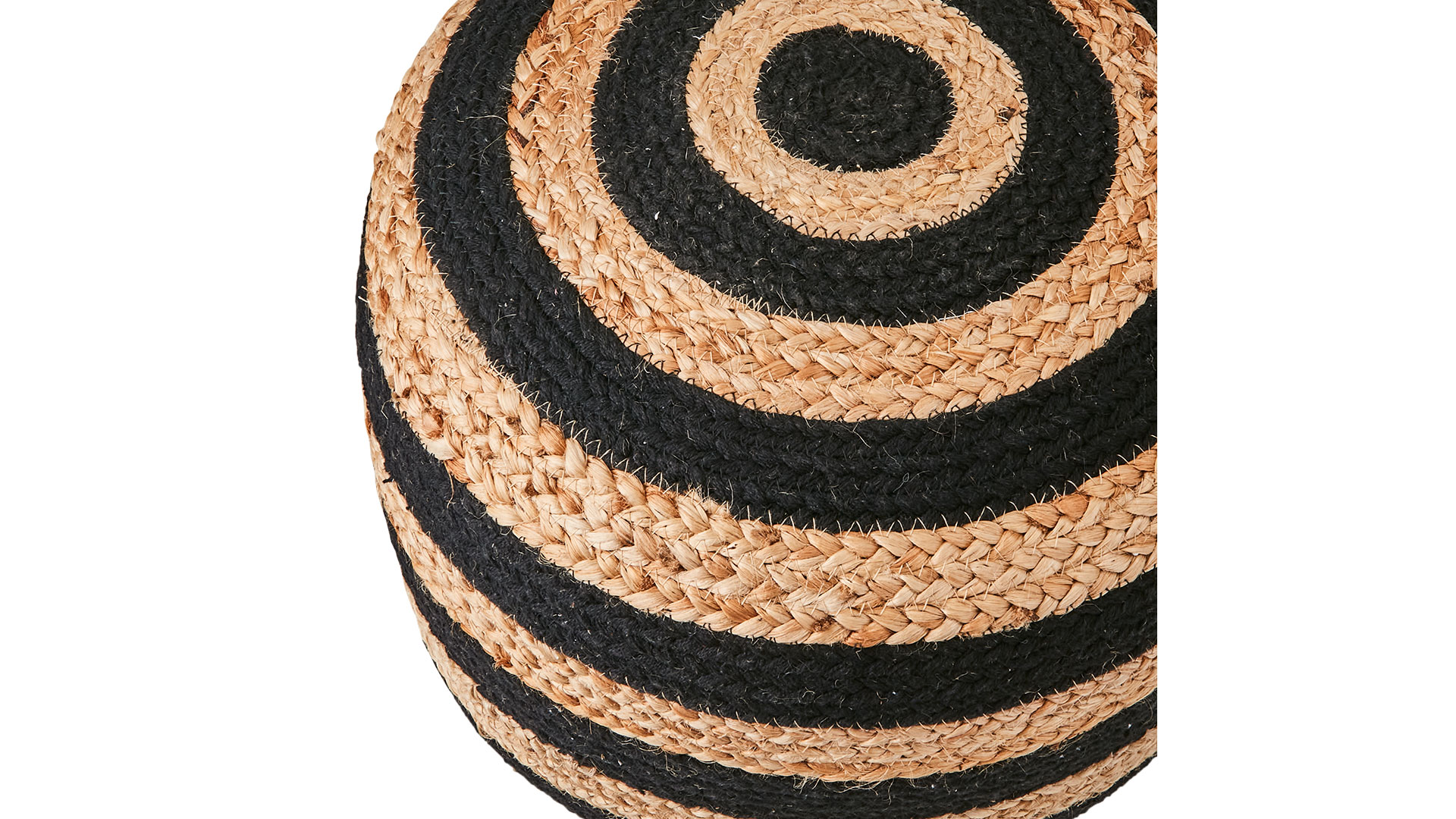 Juni sittpuff natur/svart