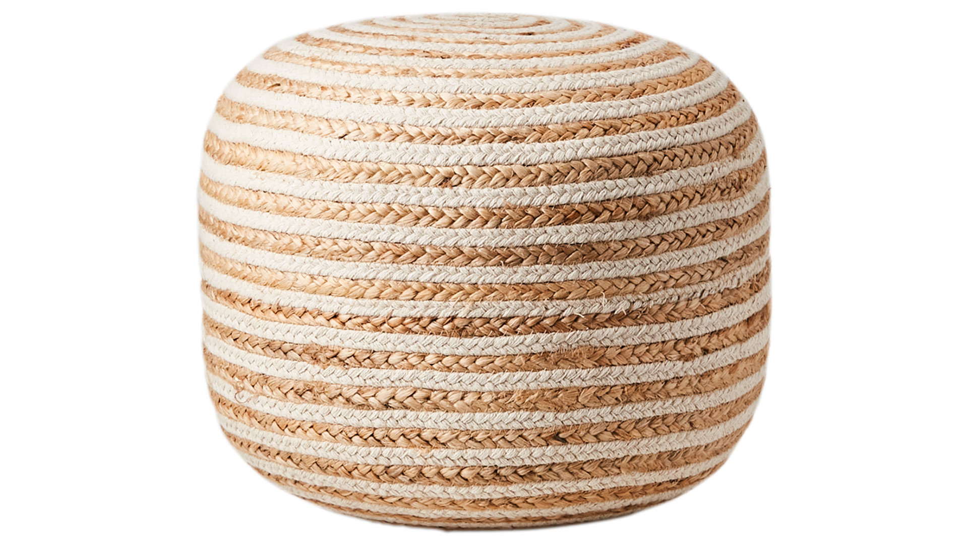 Juni sittpuff natur/elfenben
