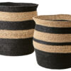 Madiba korg svart/natur 2-set