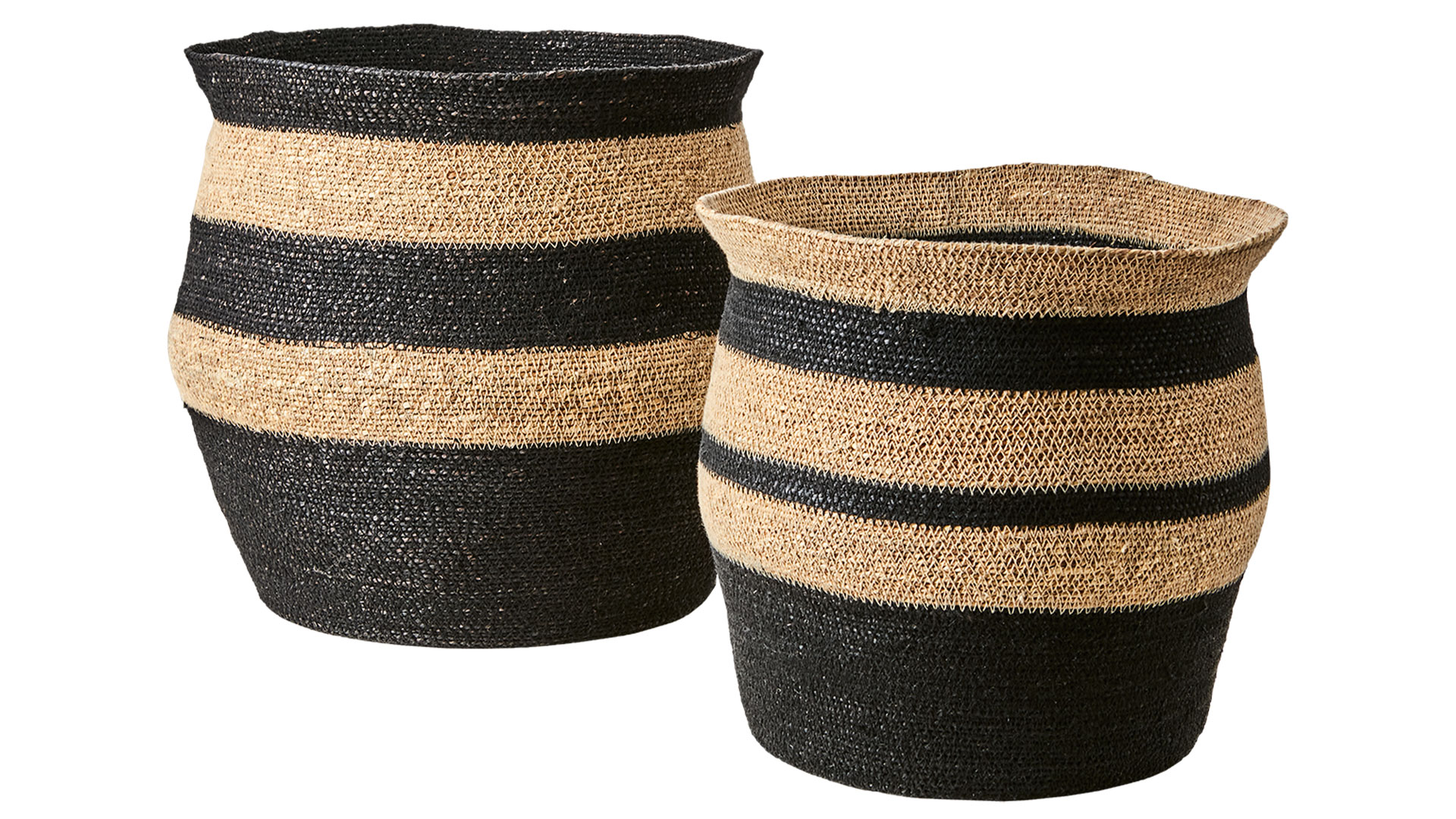 Madiba korg svart/natur 2-set