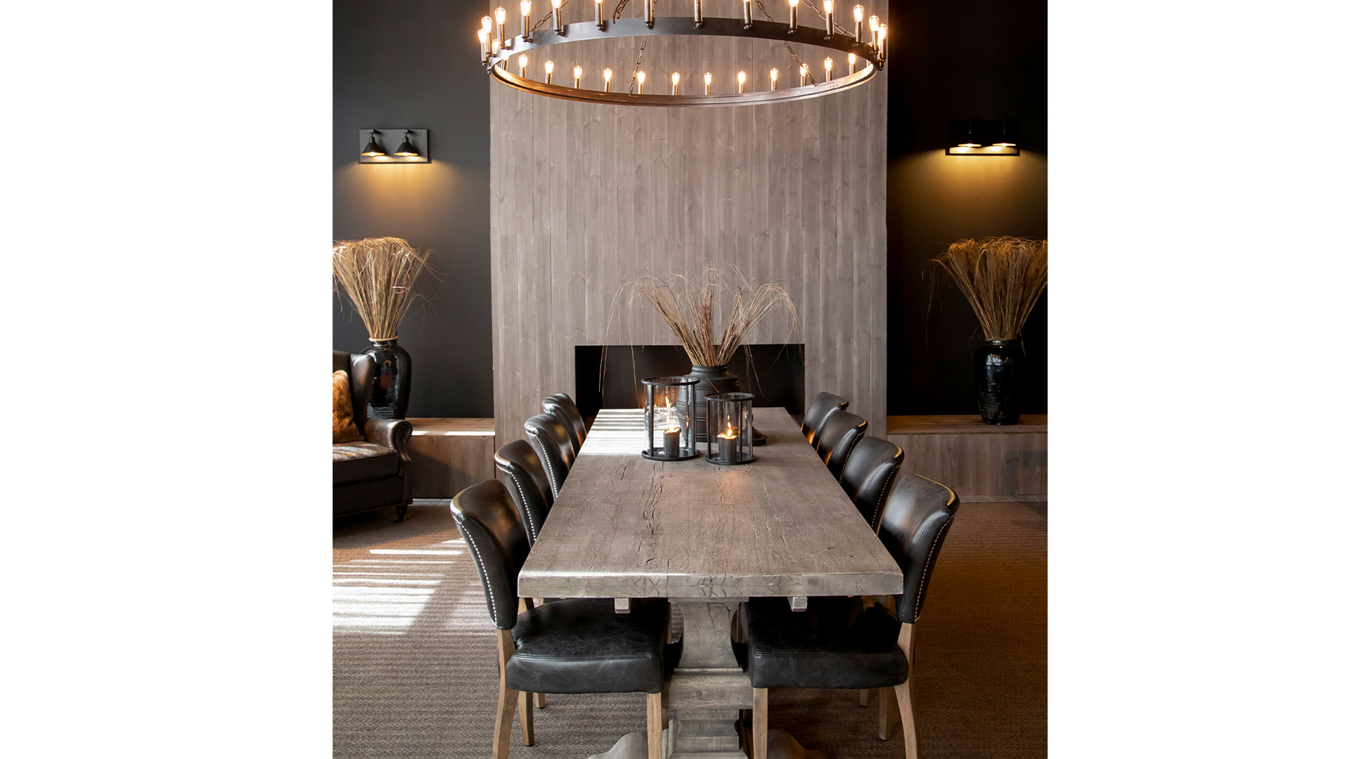 Paris matbord oak pebbles grey 240-330cm