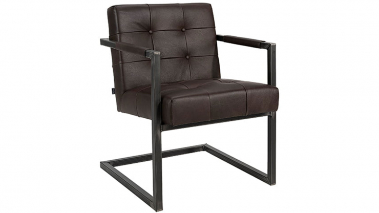 Jed stol läder titanic espresso