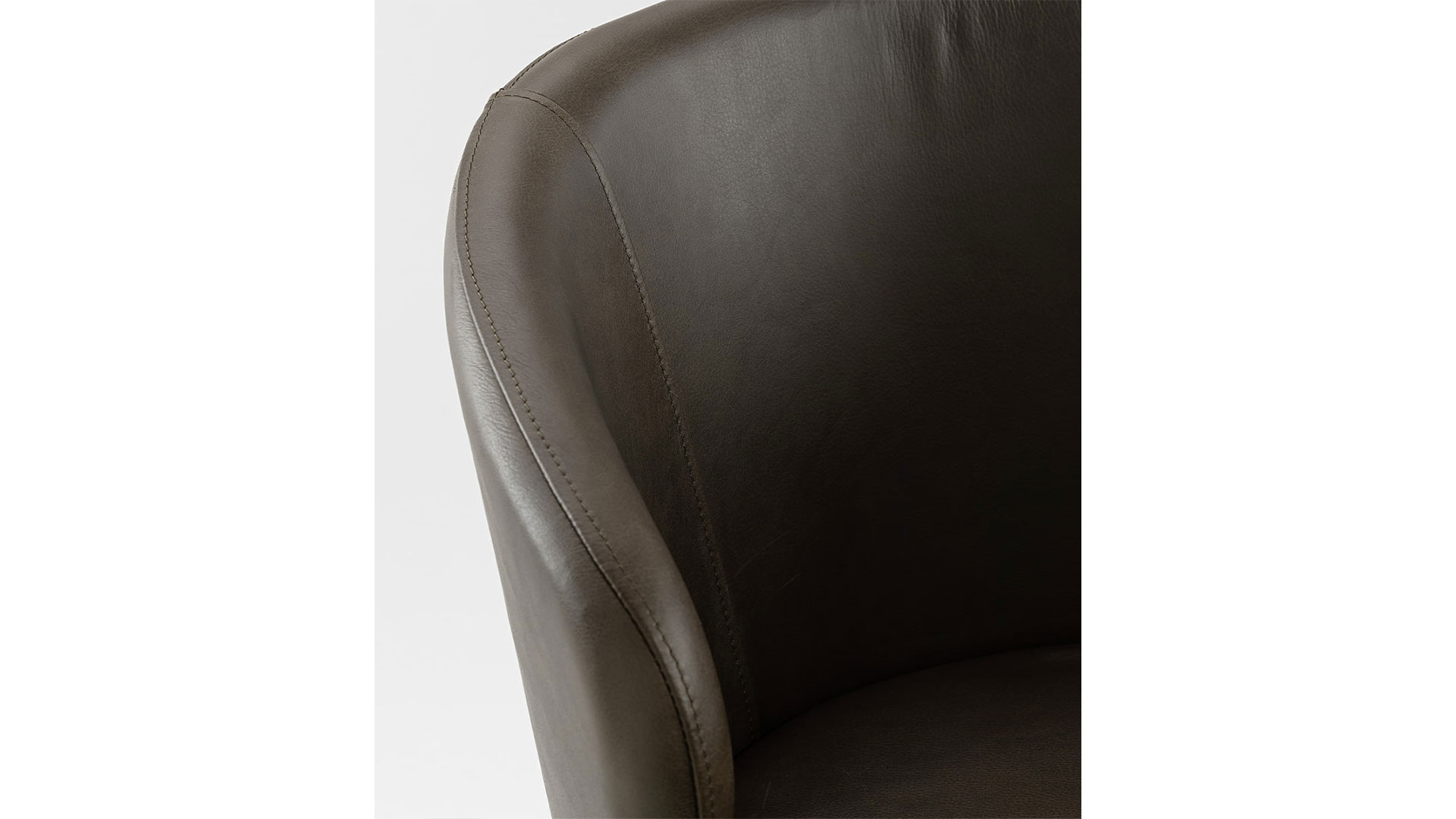 La Nou stol läder espresso/svart