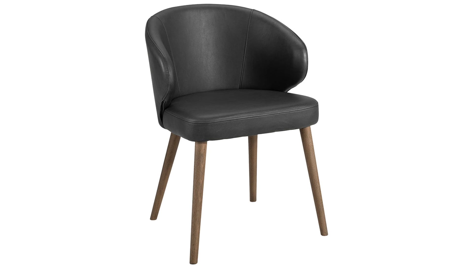 La Nou stol läder antracit