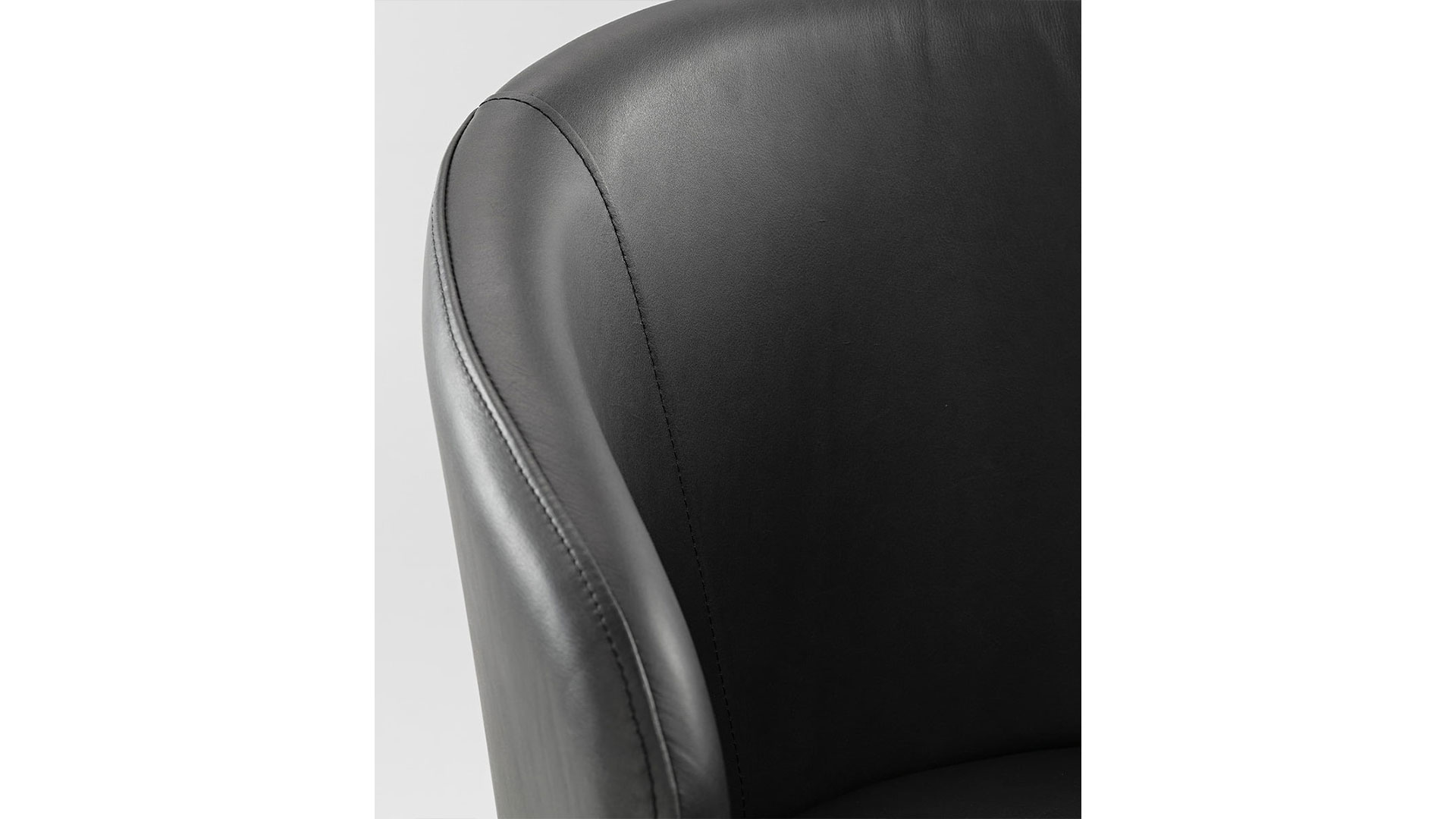 La Nou stol läder antracit