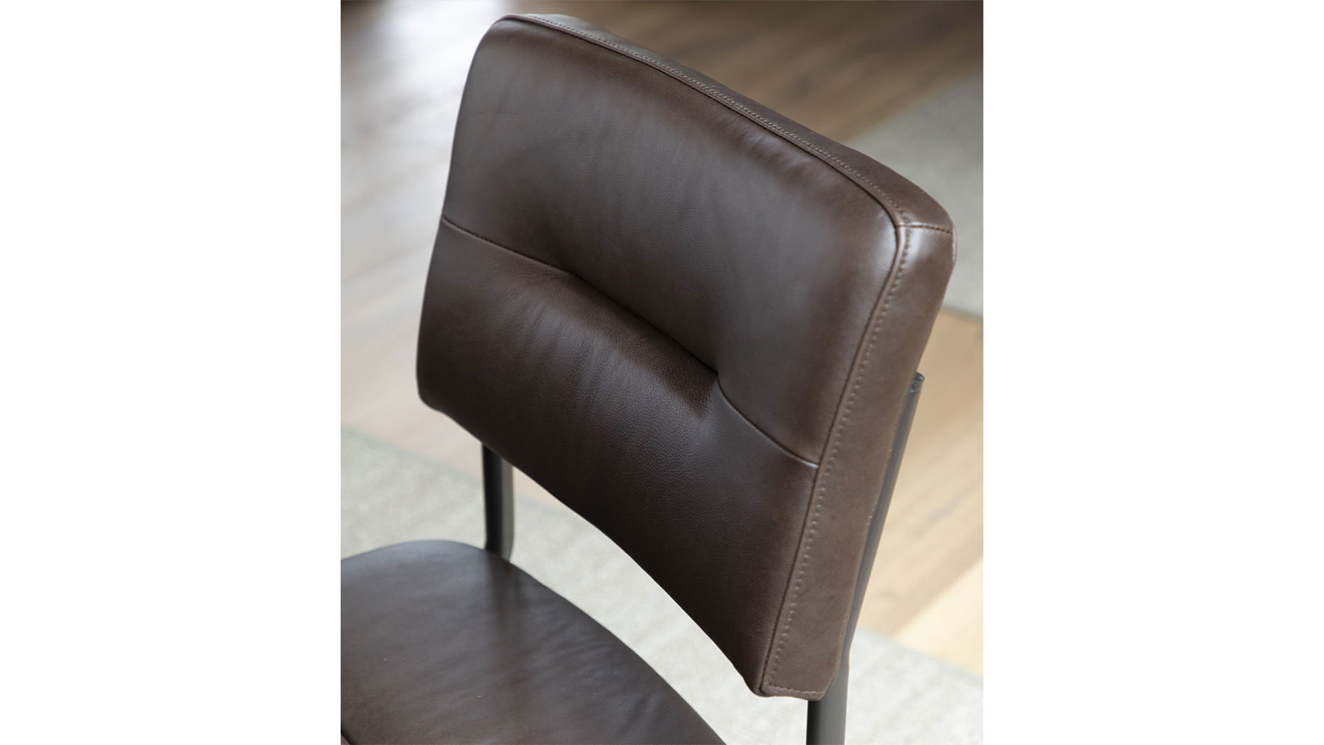 Caspian stol läder titanic espresso