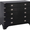 Vermont byrå svart 3+4 lådor