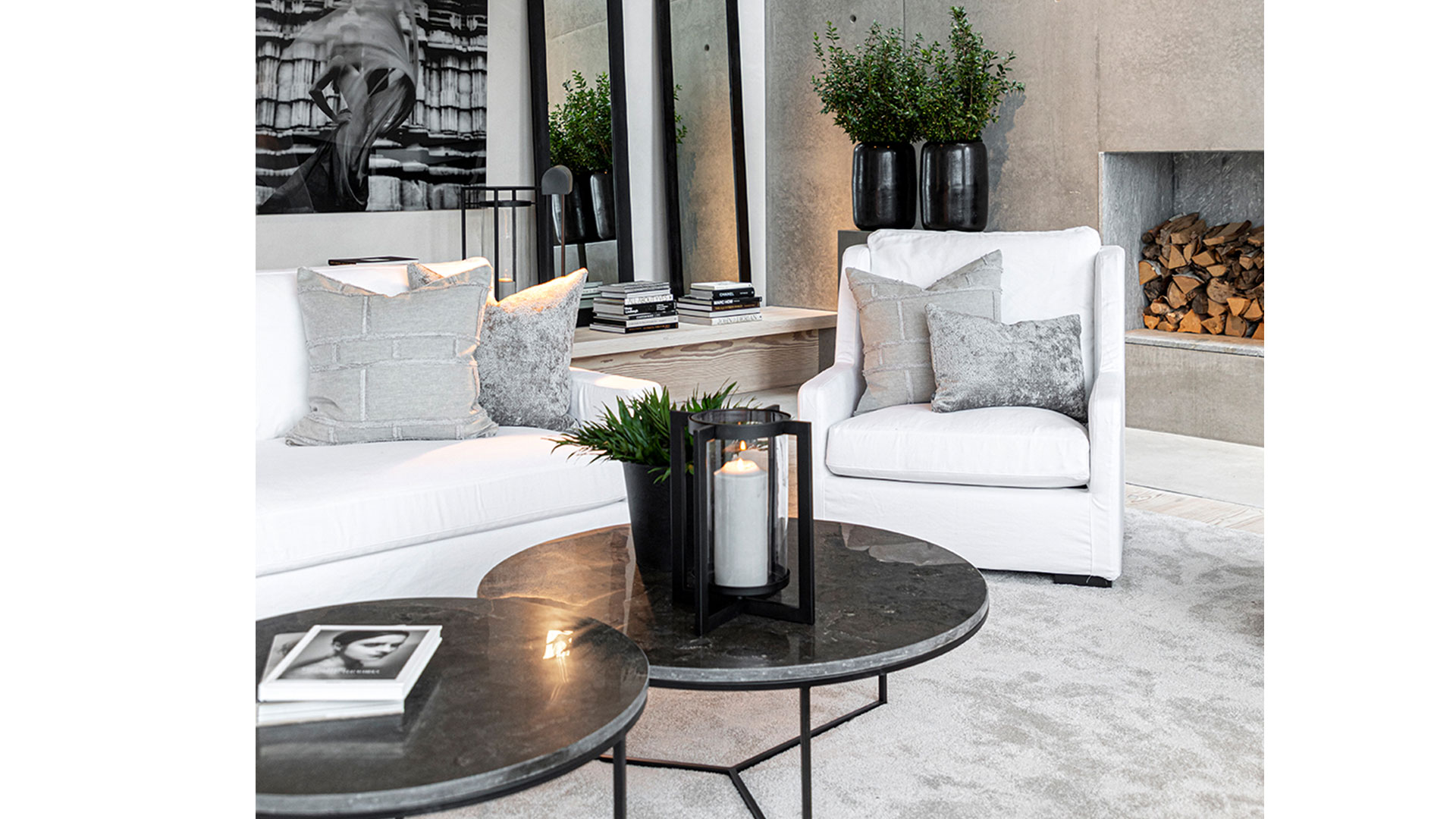 Abstract fringe grey kuddfodral 50x50cm