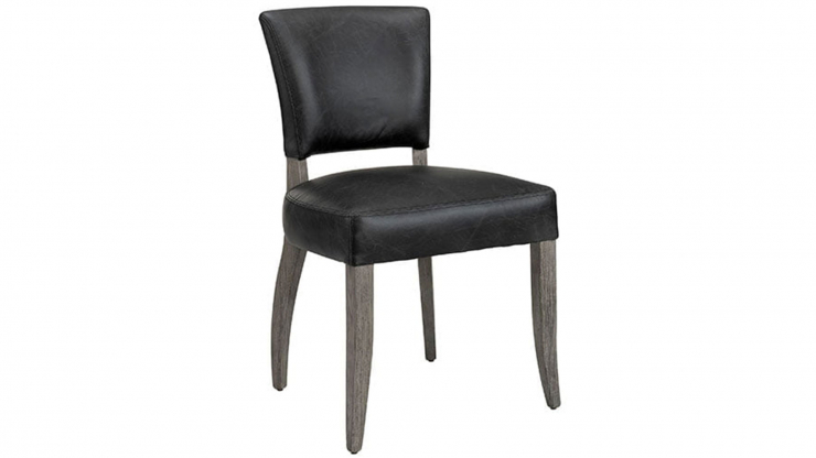 Maggie stol svart läder