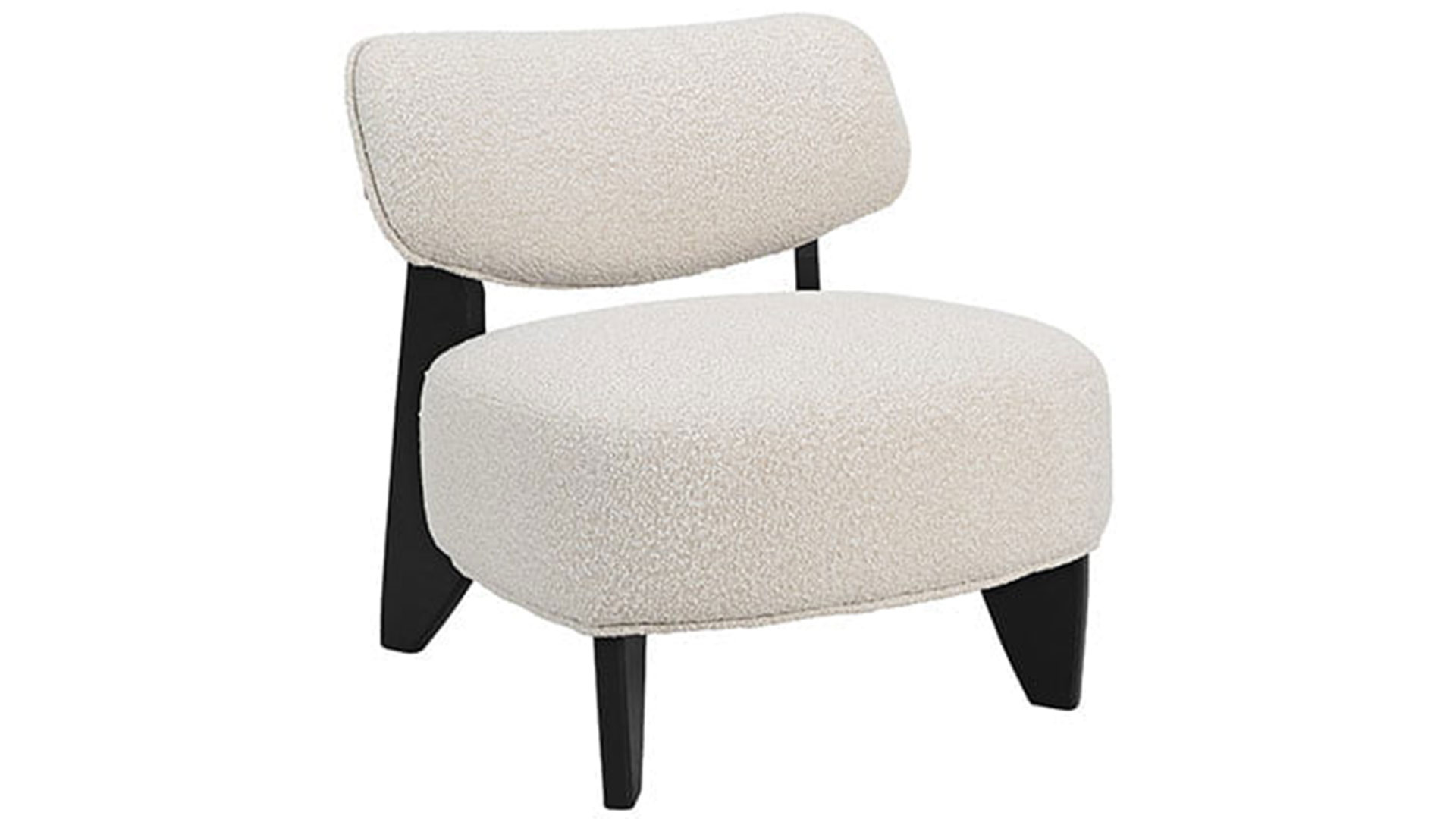 Cadiz fåtölj bouclé cream