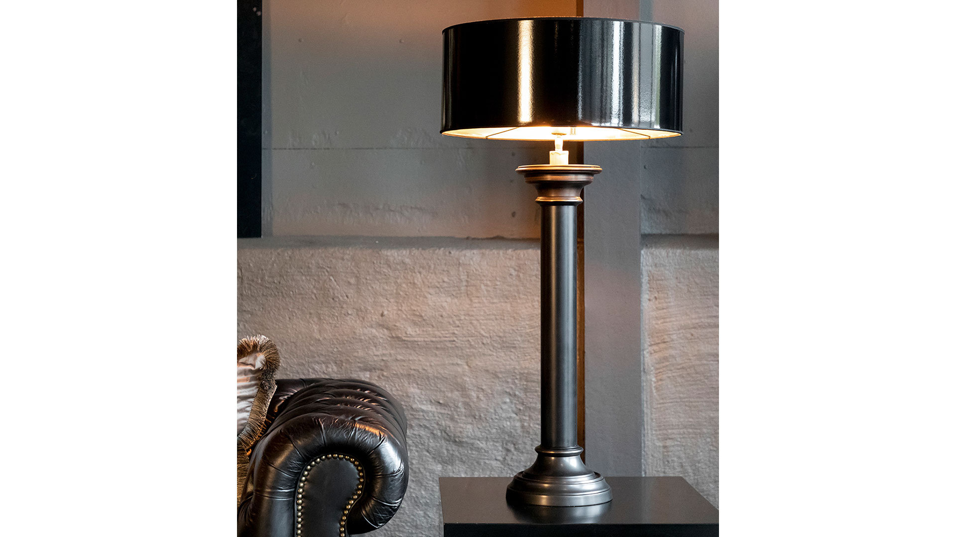 Pontone lampfot antique brass aluminium