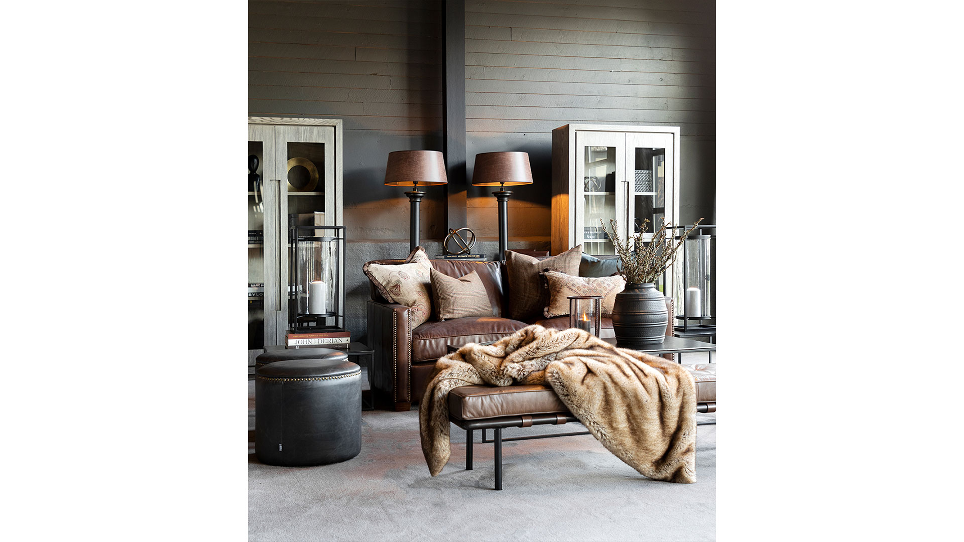 Pontone lampfot antique brass aluminium