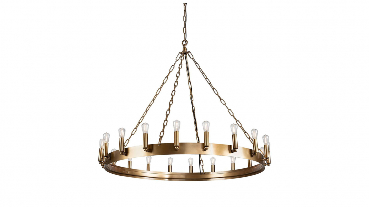 Crown taklampa old brass M