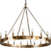 Crown taklampa old brass L