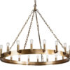 Crown taklampa old brass L