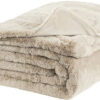 Celine cream pläd fuskpäls 127x150cm