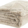 Celine cream pläd fuskpäls 260x150cm