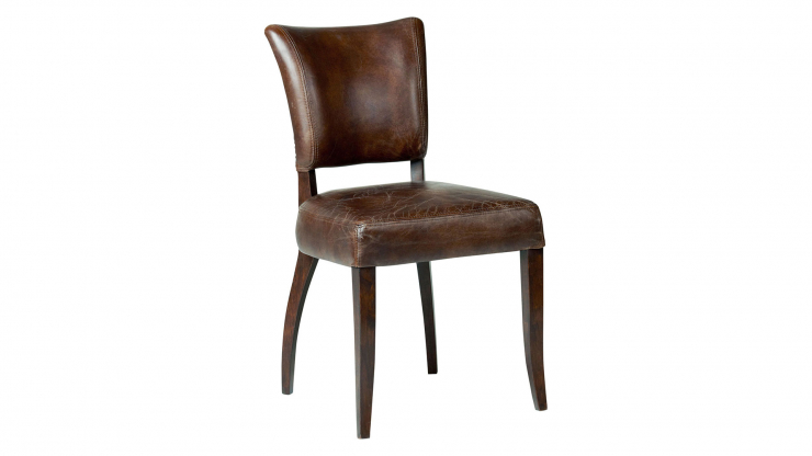 AW04-05812 Mimi stol leather vintage cigar
