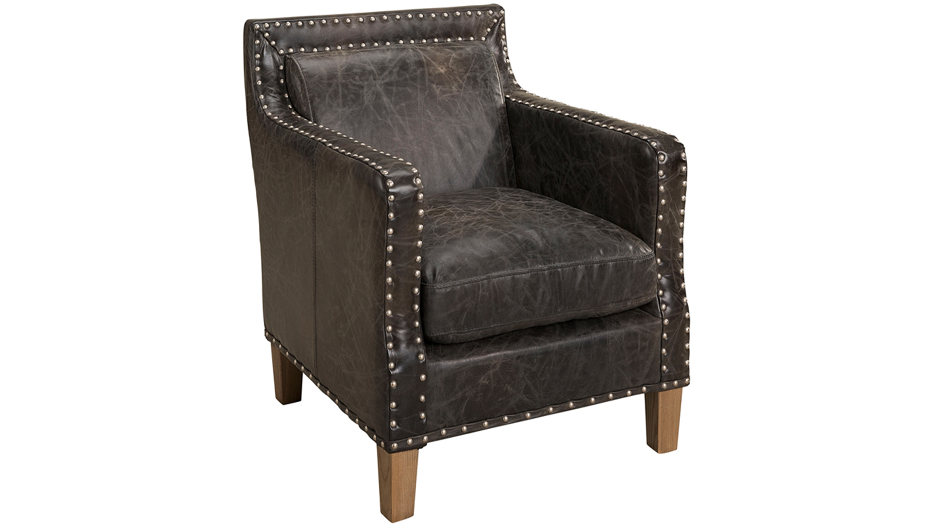 Niizam fåtölj läder fudge