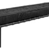 Princetown bänk svart läder 198cm