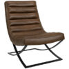 Brooks fåtölj läder chocolate brown