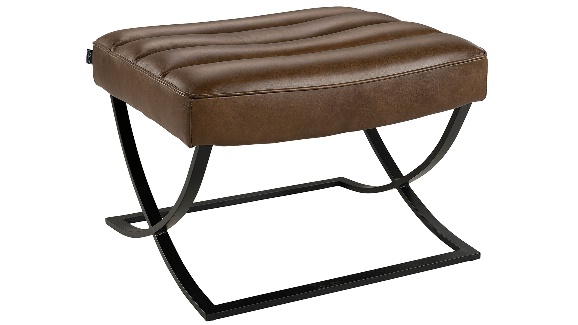 Brooks fotpall läder chocolate brown
