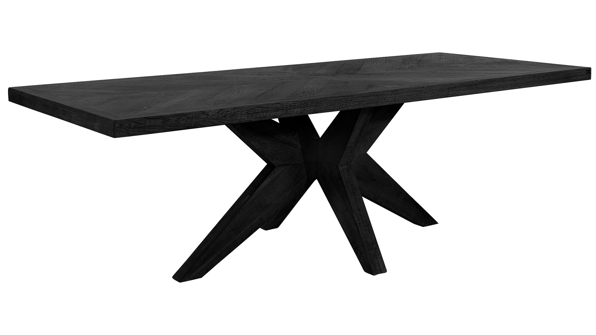 Justin matbord matt black ek 240cm