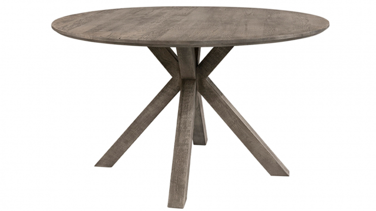 Tree runt matbord pebbles grey