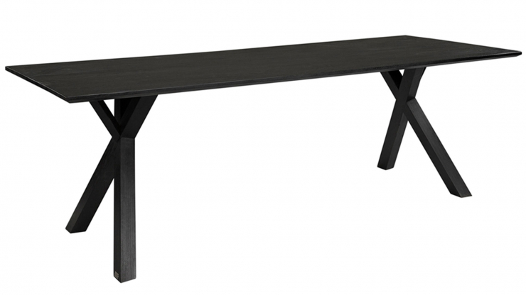 Tree matbord black oak 200 cm