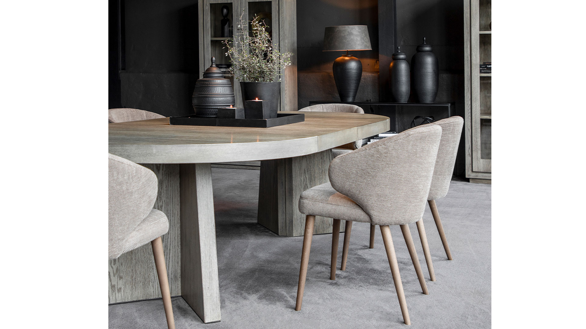 La Nou stol tyg quit liver/trä