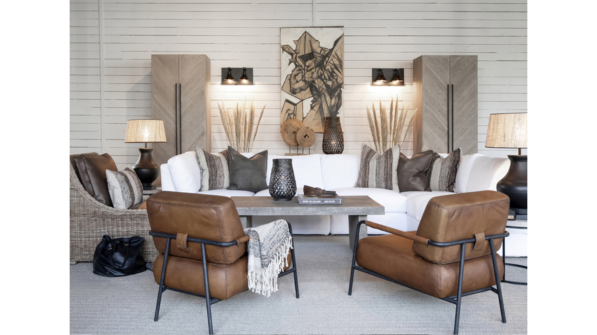 Sinclair fåtölj light brown