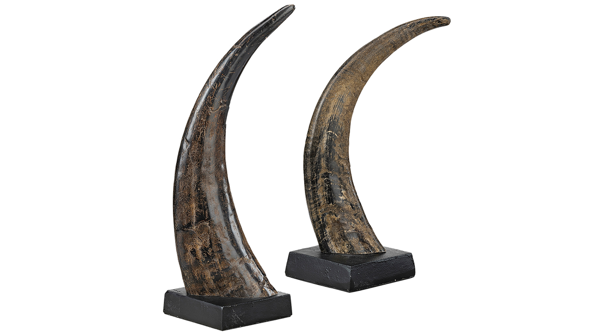 Avorio corno dekoration 2-set