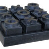 Criss cross dekoration black