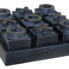 Criss cross dekoration black