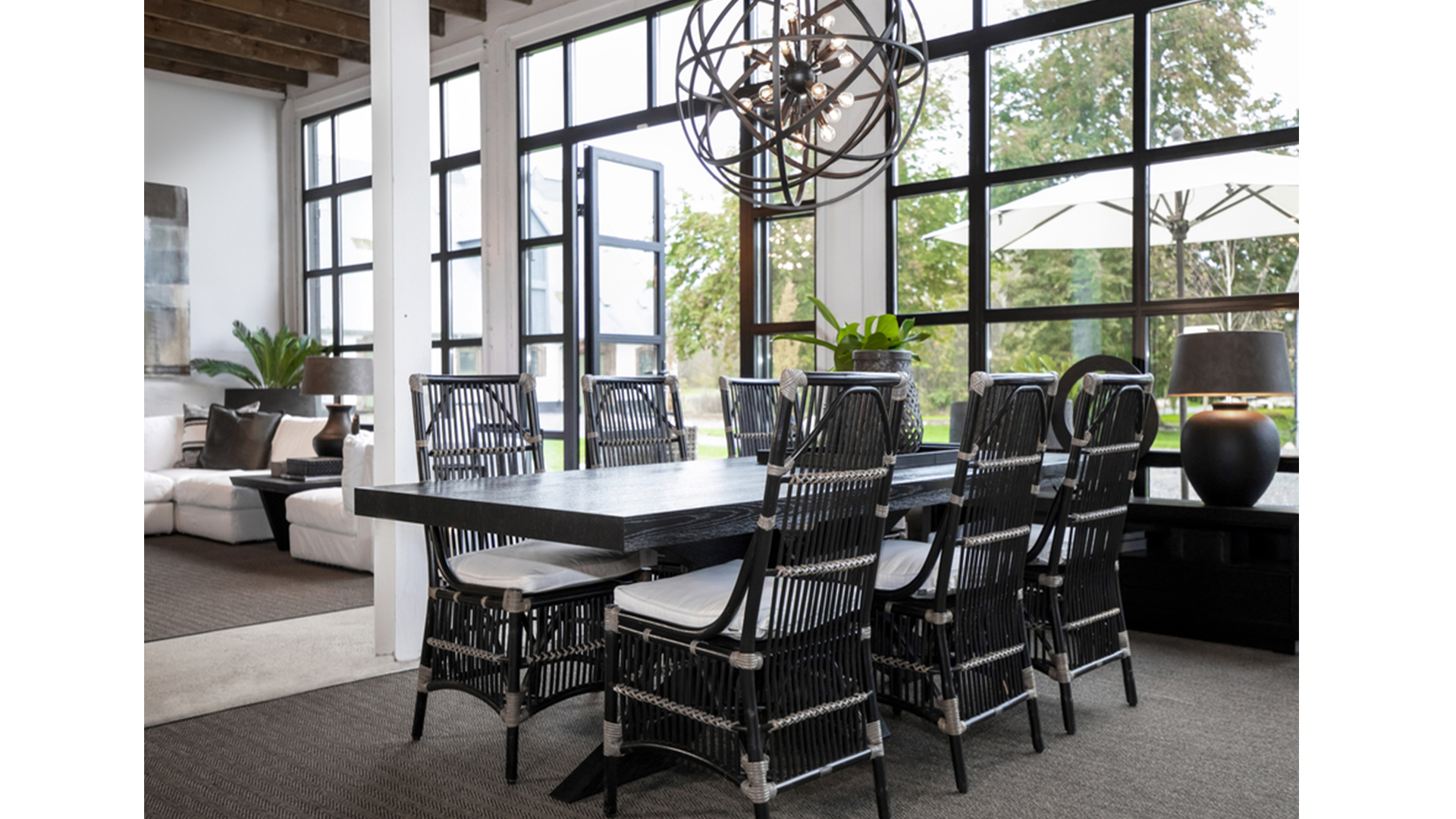 Hunter matbord svart 240cm