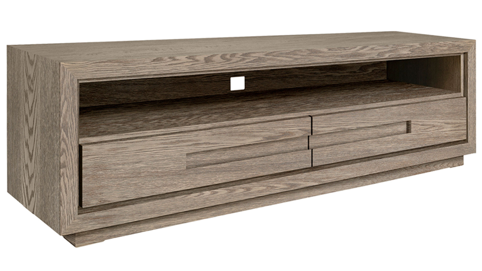 Hunter mediabänk antik grå 120cm