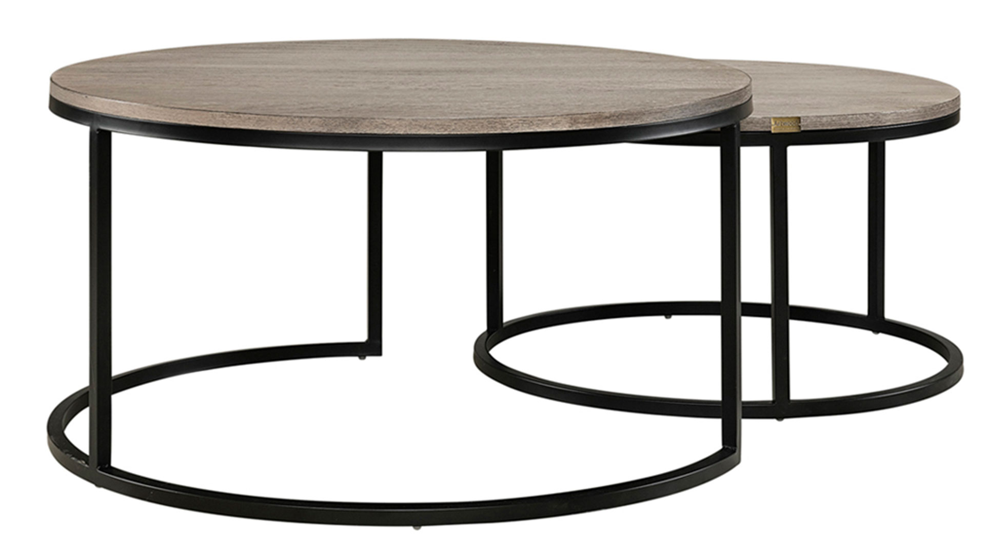 Mason runt soffbord grå ek 2-set