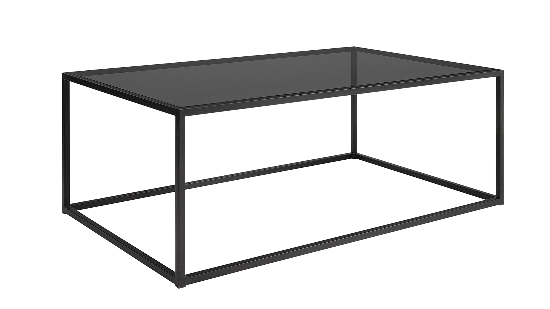 Reeves soffbord svart/smoke glas