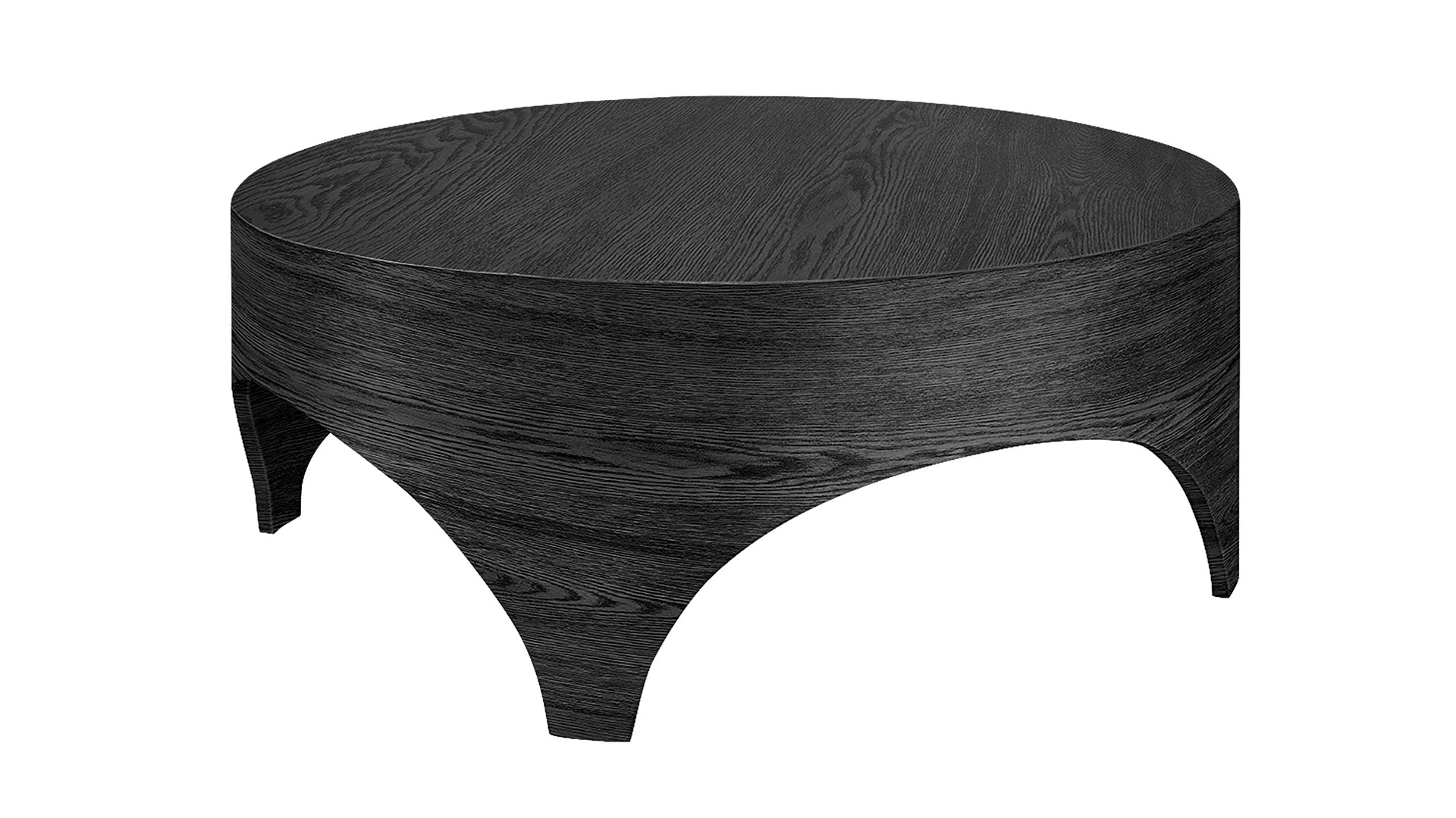 Owen runt soffbord svart