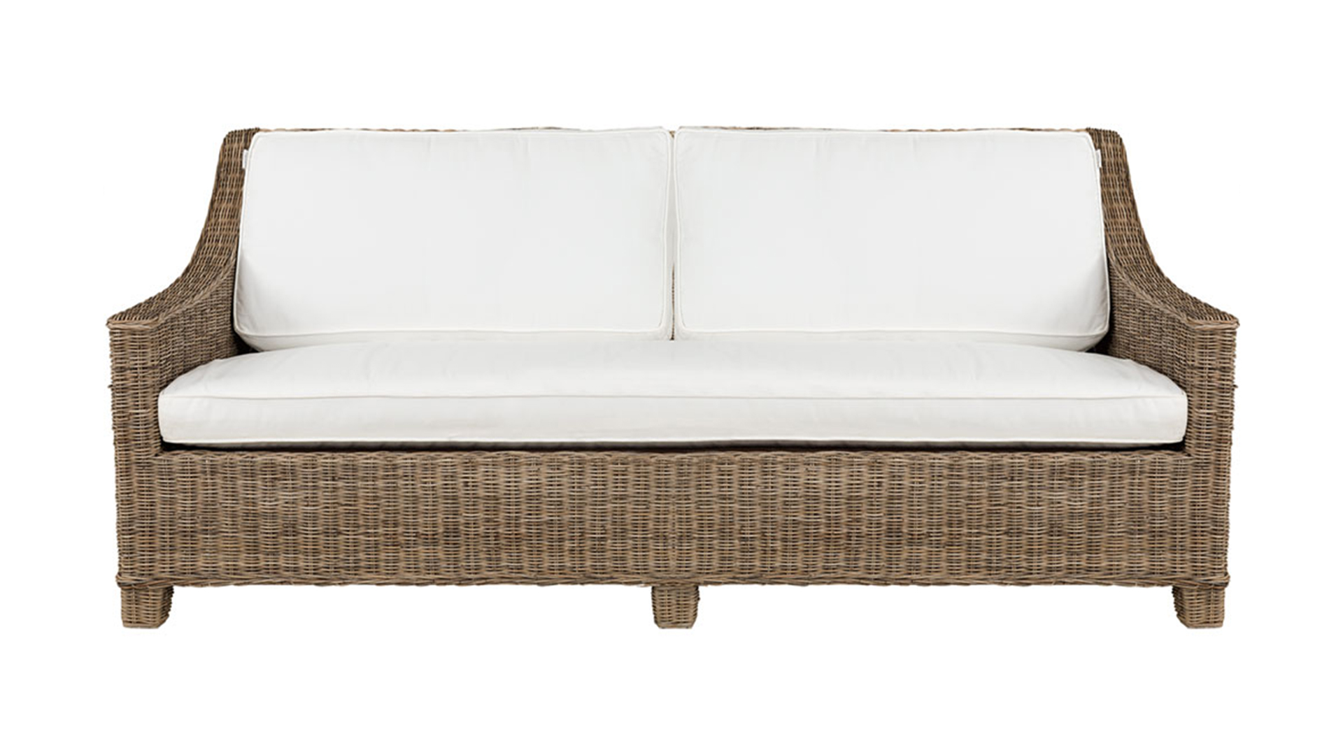 Madison rottingsoffa 3-sits grey lacak med dynor