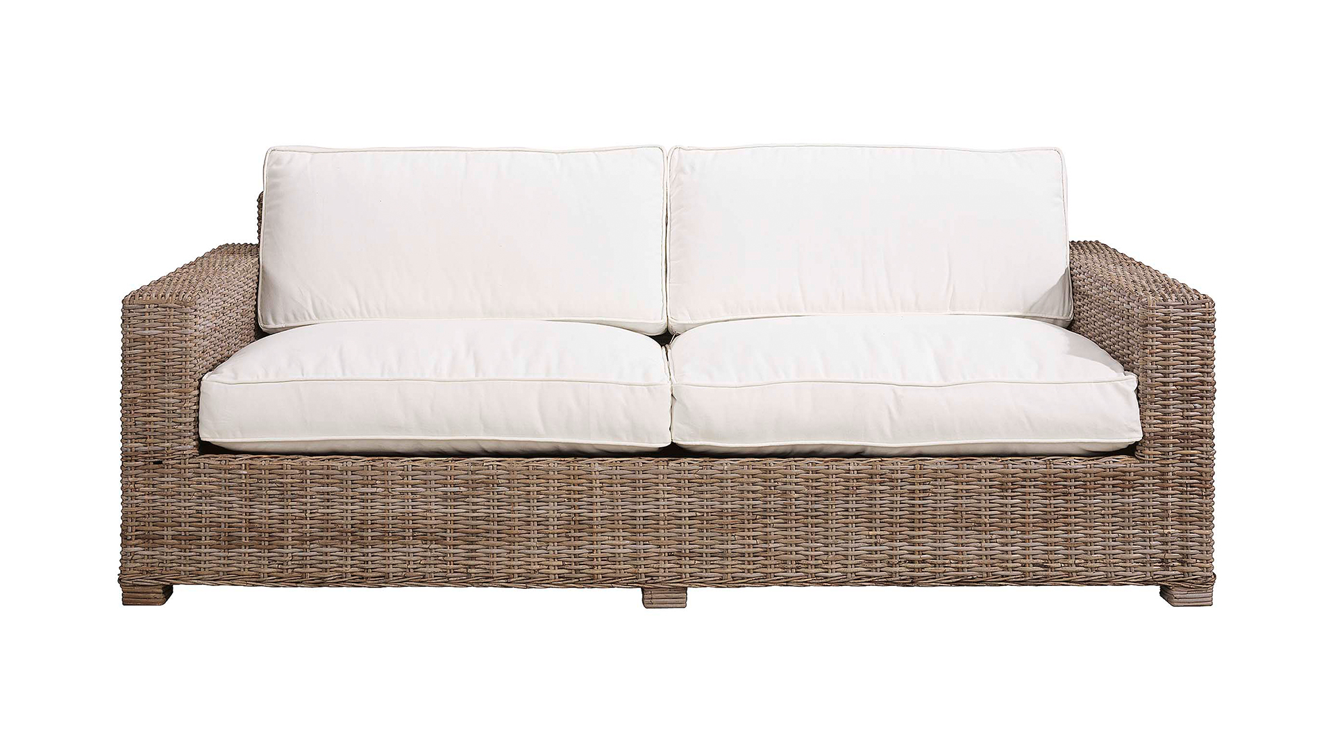 Hudson rottinsoffa 3-sits grey lacak med dynor