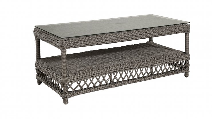 Marbella soffbord vintage inkl.glasskiva