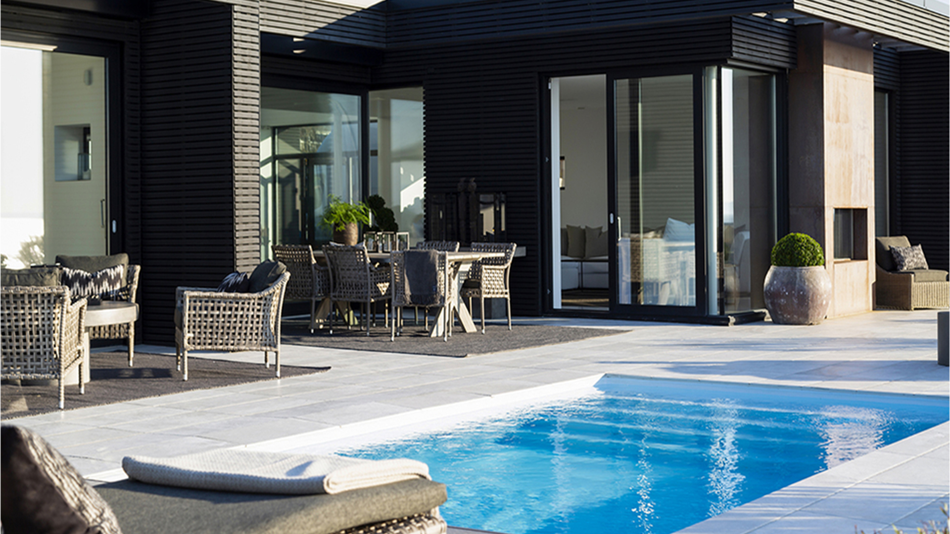 Santa Monica fåtölj classic grey inkl. dynor