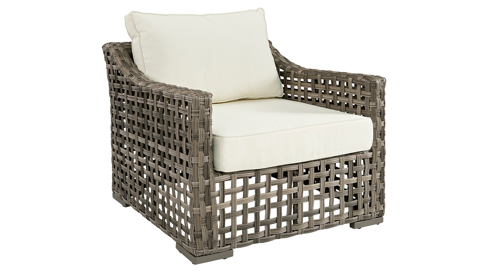 San Remo fåtölj grå inkl. dynor