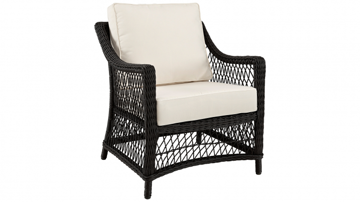 Marbella fåtölj black twist inkl.dynor